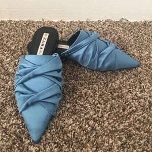 ZARA SATIN MULES